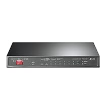 TP-Link TL-SG1210MP Switch Poe Gigabit Ethernet, 10 Porte con 8 Porte Poe Fino a 123 W, 10 Porte Gigabit, Poe+, 802.3af, at, Ideale per la Casa e Il Ufficio, Plug&Play, Montaggio Desktop
