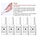 7ml Dipping Nail Powder System Liquid Clear Full System Set of Liquids with Bond,Base,Activator,Top,And Brush Saver Nail Art Manicure Gel Polish No UV Lamp Needed