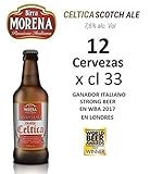 Birra Morena Scotch Ale 7,6 % alc vol - CL 33 - Strong -Levadura de abadía - Cerveza Artesanal - Craft Beer - Italiana - Premiada -Mejor Regalo Eventos Navidad Pascua