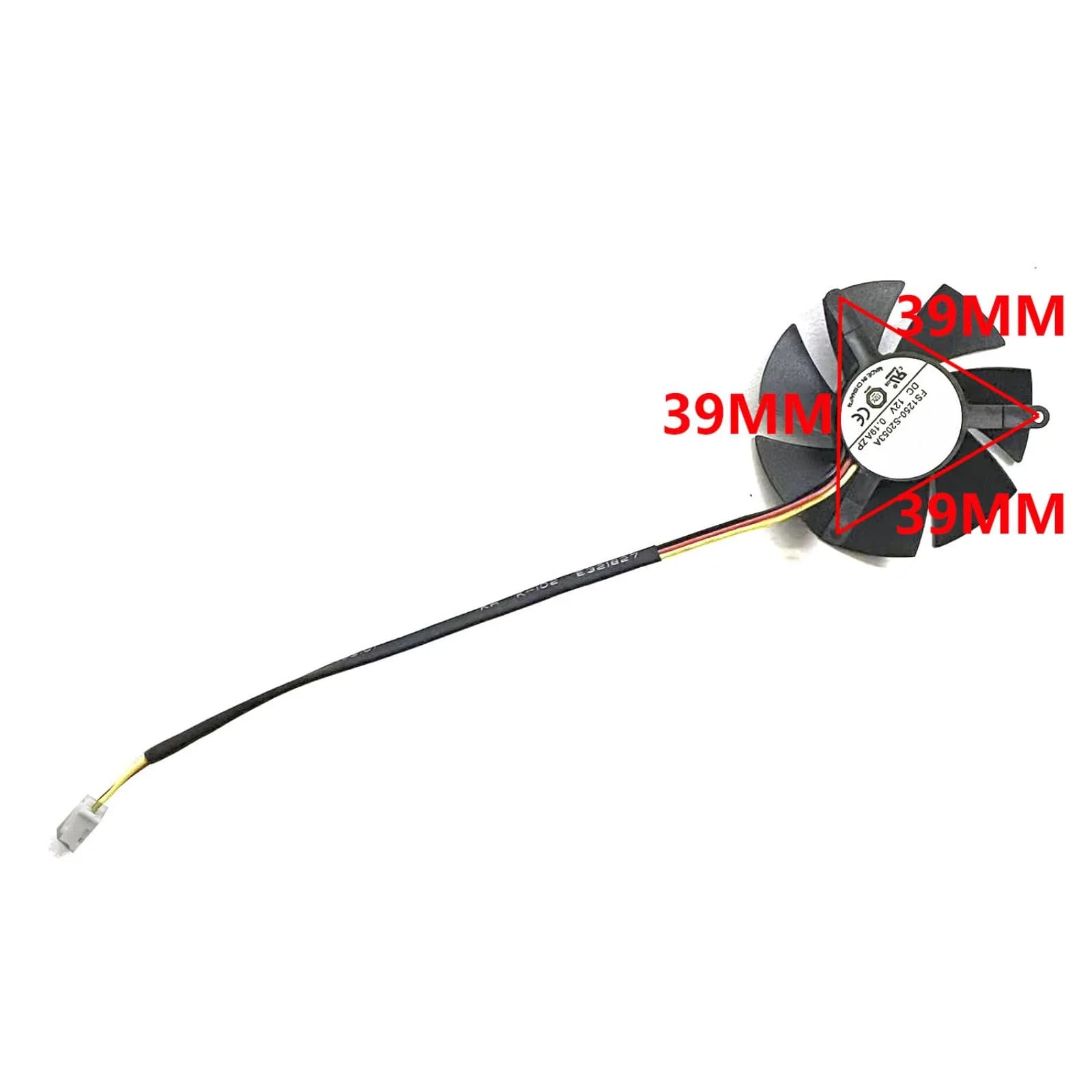 LTANDBR FS1250-S2053A 47MM 3PIN Gigabyte GTX 1050 OC GPU Cooler Suitable for Gigabyte GTX1050/1050Ti Graphics Card Fan