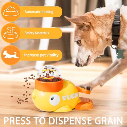 LUKIUP Entenform Hund Slow Feeder, Intelligenzspielzeug für Hunde Interaktives Hundespielzeug, Slow Feeder Spaß & Training für Haustiere, Reduziert Blähungen und Beugt Schluckbeschwerden vor