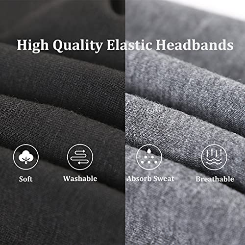 Image of Kachanaa 4 Pack Wide Headbands for Women Elastic Knotted Yoga Sport Workout Headbands Turban African Head Wraps Hair Accessories(Stylish)