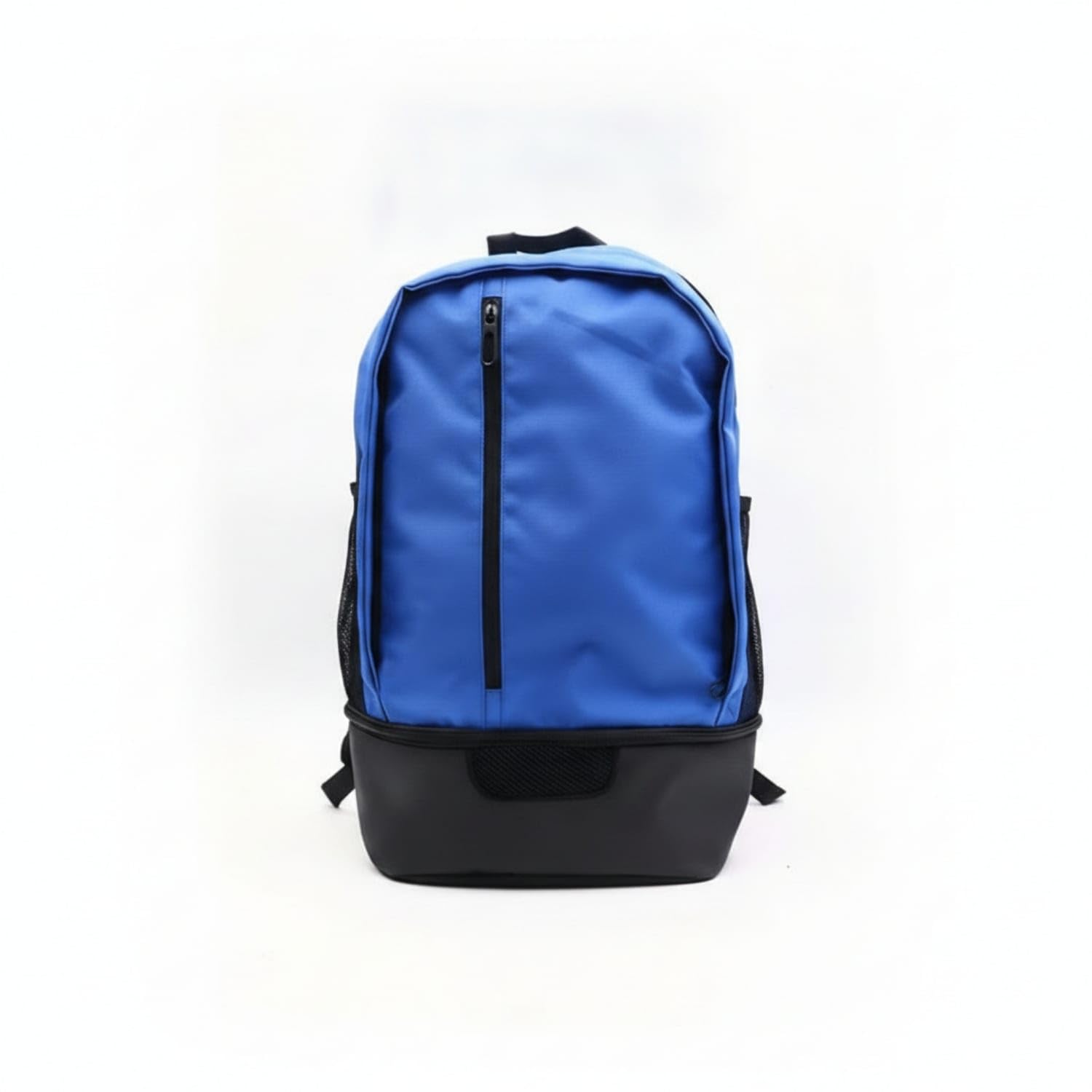 Mesh Side Pockets Sports Backpack Padded Shoulder Straps Oxford Cloth Backpack, Blue-image-25