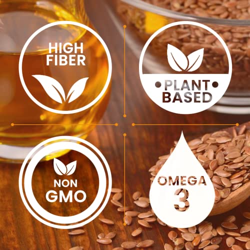 Aki Flaxseed Oil Powder| Packed With Essential Nutrients Like Omega-3 Fatty Acids, Fiber, & Lignans - Free From Artificial Additives, Made With Ideal Quality Ingredients (5.30Oz / 150G) #TOP6