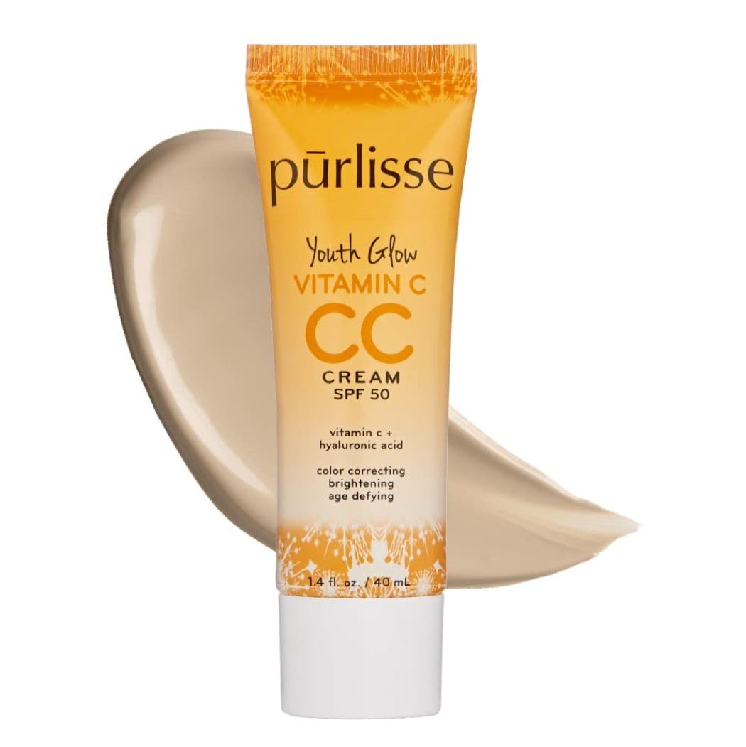 Amazon.com: pūrlisse Youth Glow Vitamin C CC Cream with SPF 50