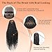 Brinbea Knotless Boho Braided Wigs 13x8'' HD Lace Front Braided Wigs for Women Box Braid Wig with Baby Hair Black Long Premium Synthetic Braided Lace Front Wigs 36 Inch