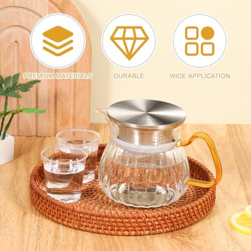 Image of Housoutil Cold Water Jug Lid Replacement with Dual Pour Spouts Universal Kitchen Jug Cover 3.54 Inch Sealing Cap for Glass Water Pitchers and Kettles