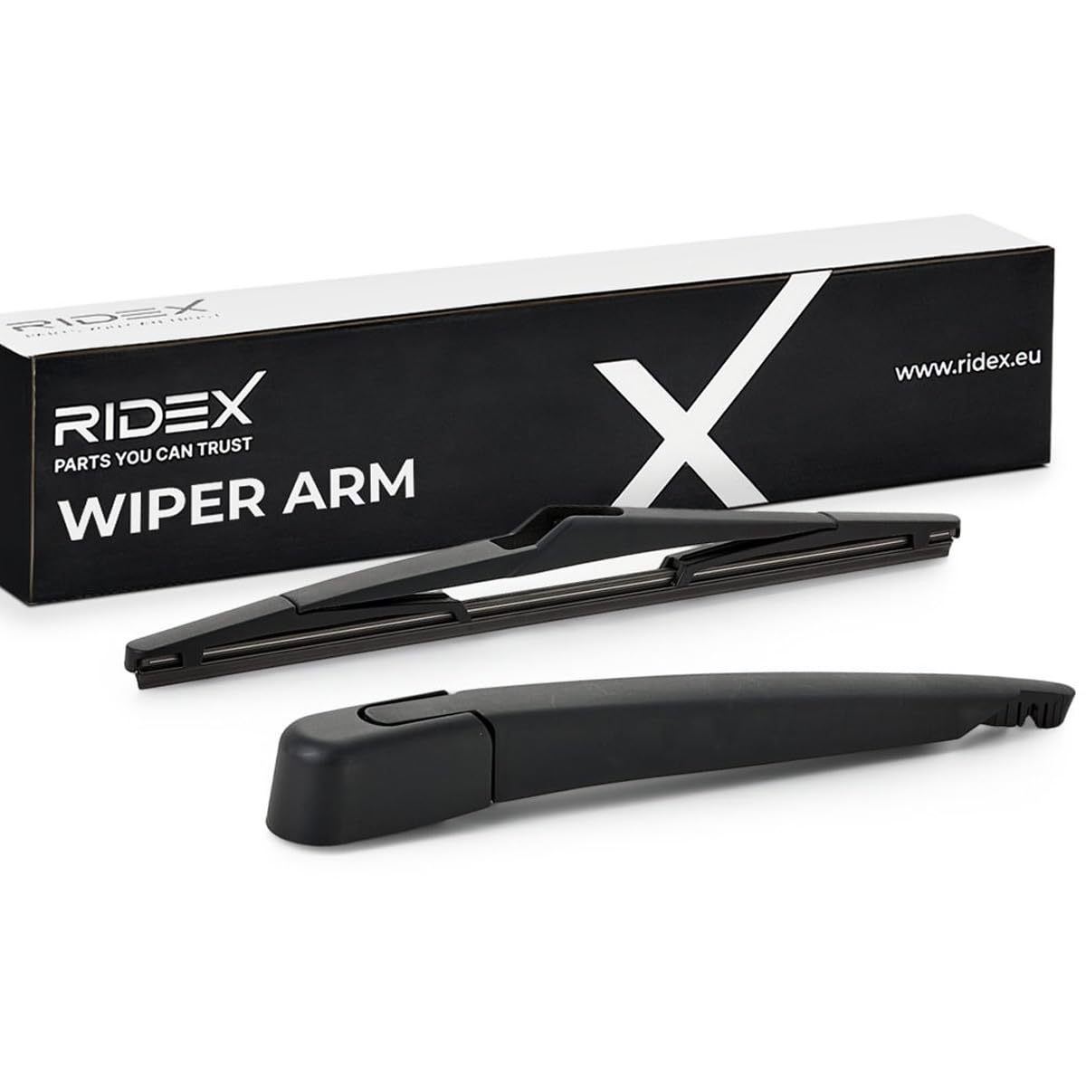 RIDEX 301W0011 Bras d'essuie-glace Arrière avec cache avec balai d'essuie-glace intégré Compatible avec RENAULT Scénic 3 JZ0/1
