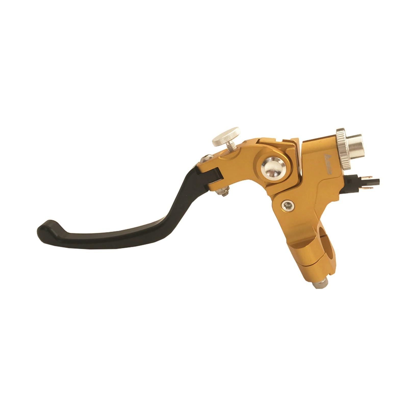 Zhannuobhd Gold Brake Clutch Lever For Suzuki Motorcycle Cnc 22Mm Universal Motorcycle Left Cable Clutch Levers(Gold)