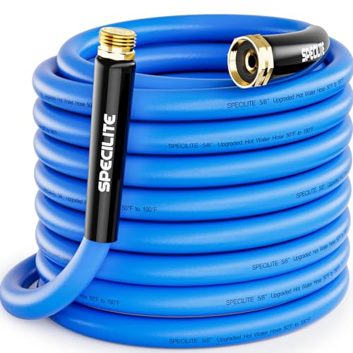 SPECILITE Hot/Cold Garden Water Hose 50 ftx 5/8 in,...