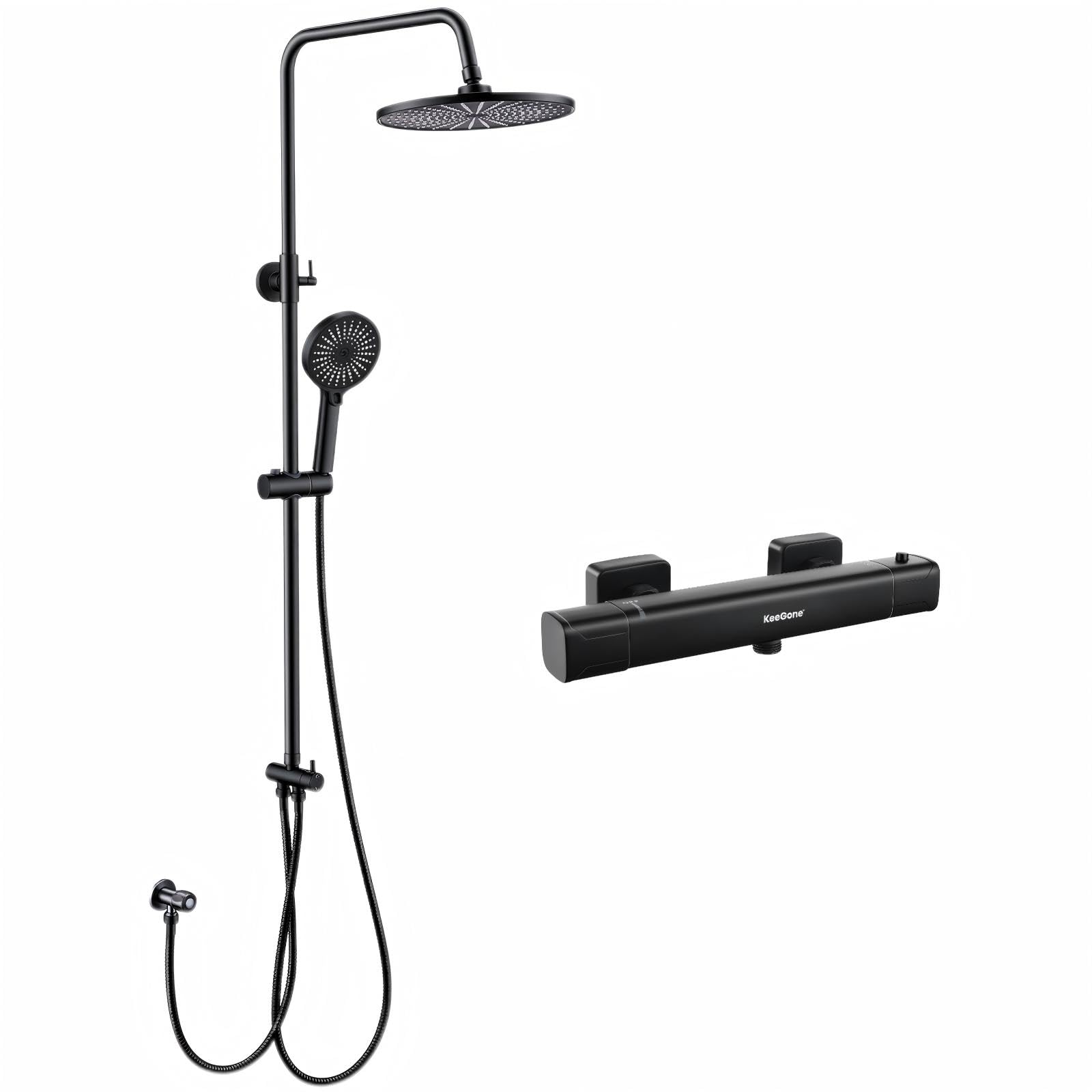 Duschsystem ohne Armatur & Duscharmatur Thermostat