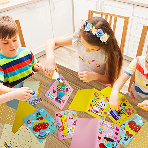 Shusay 6 Pcs Card Making Kits For Kids Greeting Card Making Kit Thank You Card Kit Diy Handmade Card Making Supplies For Kids #TOP4