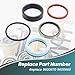 ASTROSYNC Lift Cylinder Hydraulic Seal Kit Fit for Ford New Holland 7106 7108 7308 CASE L130 Series Loaders Replace 9600670 9600669