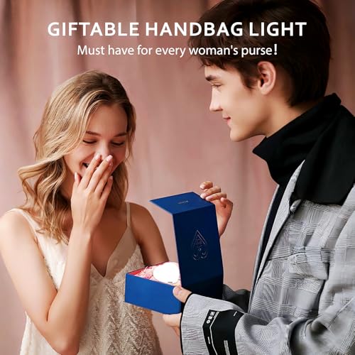 Image of Purse Light with Automatic Sensor 2 Pack Heart Handbag Light Gift Ideas for Girl Women- Purse Must Haves for Women Bag Accessories