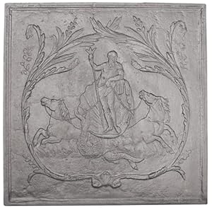 Dommartin Neptune Gusseisen Hitzeschutzplatte 79 cm