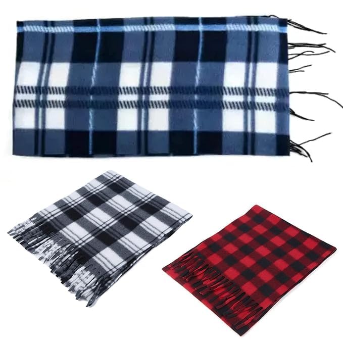 (Pack of 3) Men's and Women's Woolen Casual Soft and Warm Muffler (Color:Assorted, Free Size)-picture-56