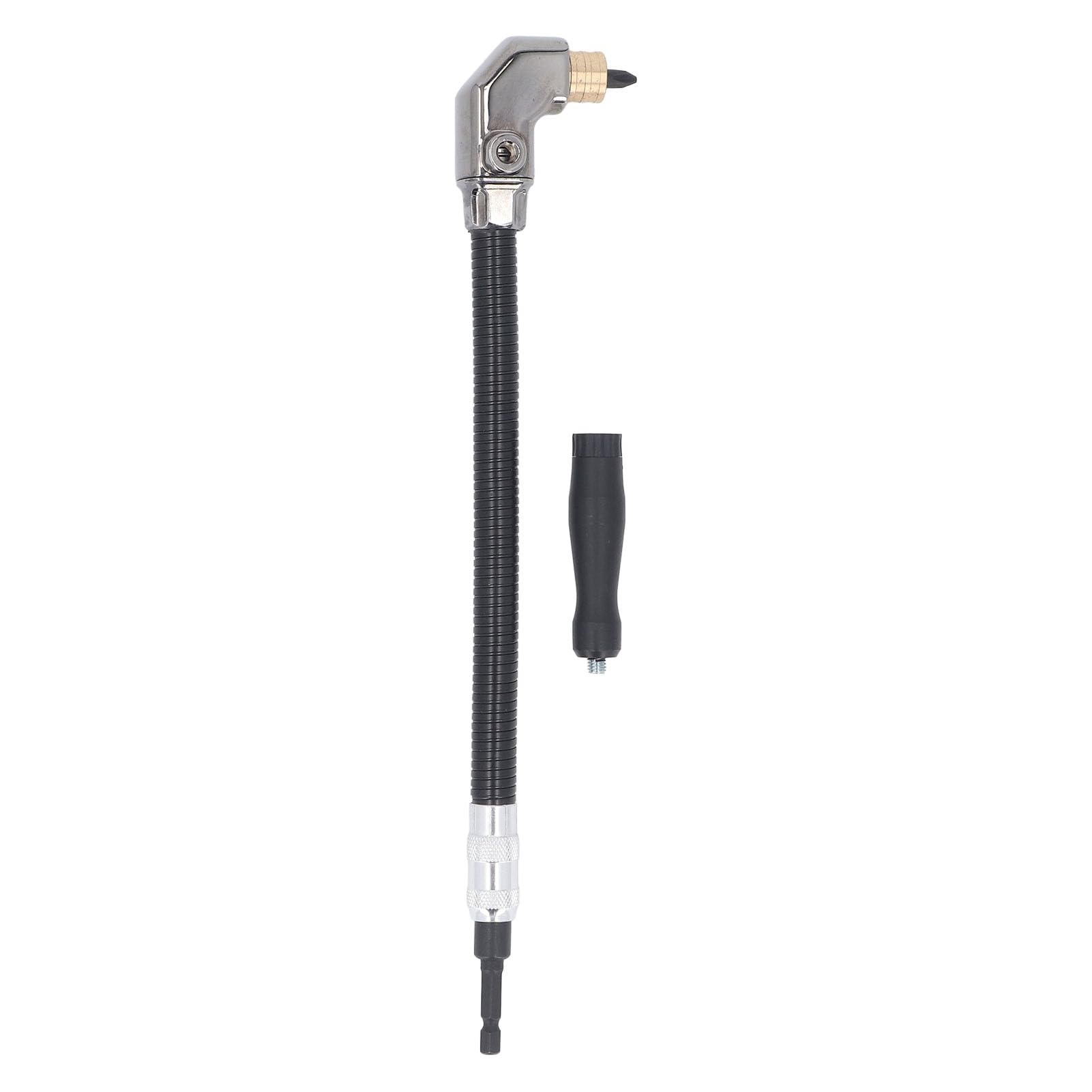 Extension Flexible du Bit de Perceuse avec Adaptateur de Forage à Angle Droit, Porte-tronçon D'extension du Tournevis à Arbre Flexible de 11,8
