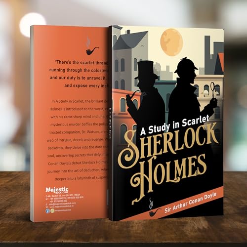 Image of A Study in Scarlet | Sherlock Holmes Mystery Classic | Unabridged & Complete (112 Pages) | Paperback Edition with Premium Cover | Detective Fiction for Readers of All Ages