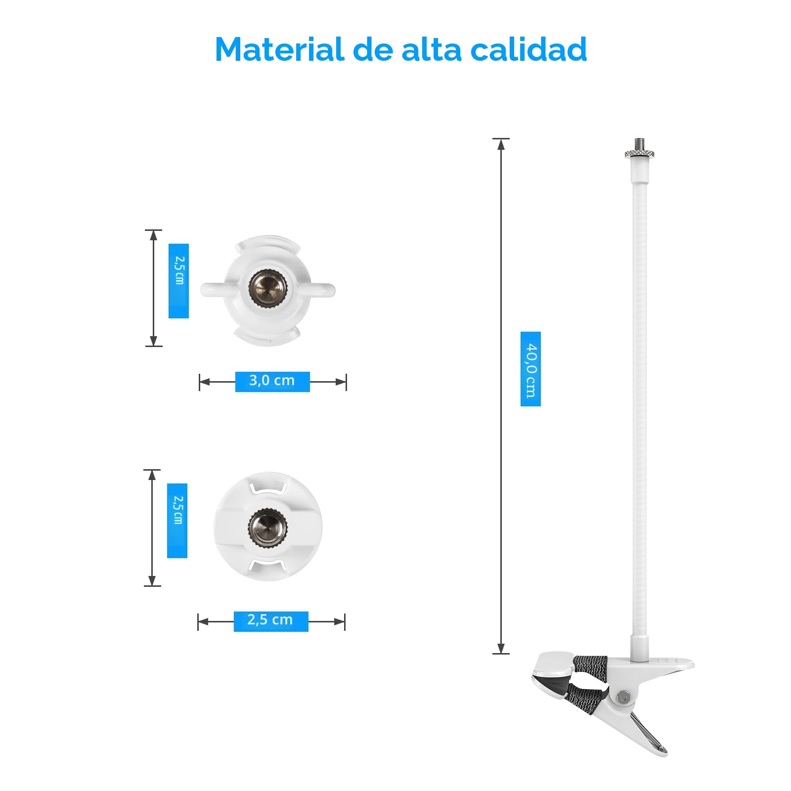 Soporte para monitor de bebé para monitor de video Hello Baby, soporte flexible para cámara de bebé, soporte de cámara de bebé para cuna, compatible con monitor de bebé HelloBaby