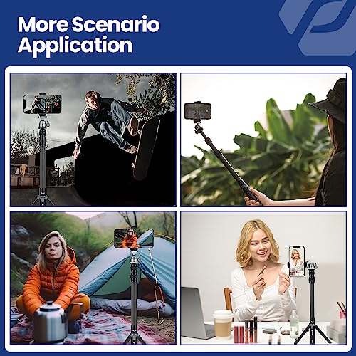 Fotopro Mini Camera Tripod with Carbon Fiber 3 Section Center Cloum 360°Ballhead Extendable Portable Small Desktop Tripod for iPhone DSLR Camera Max Height 35 inch, Load up to 3Kg 6.61 lb - image 7