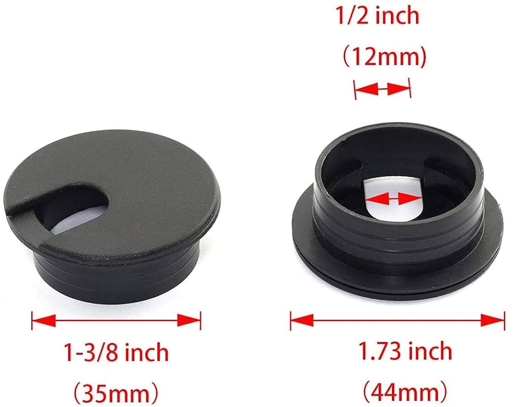 Amazon.co.jp: CM Hardware 2個 穴径35mm 配線孔キャップ 丸型