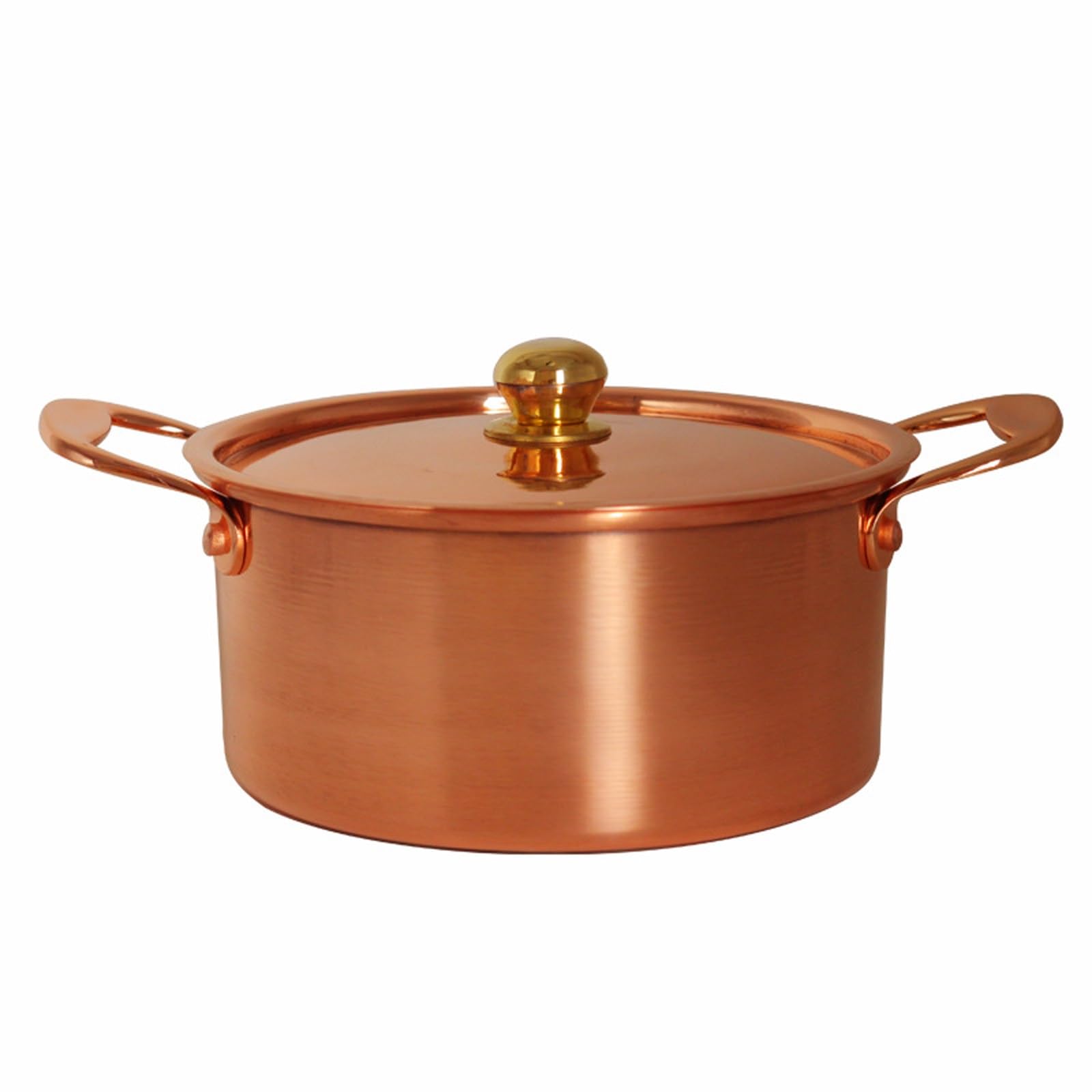 Olla de Cobre Puro, Olla Caliente, cazuela con Tapa, for Picnic, Estufa, hogar, Cocina casera