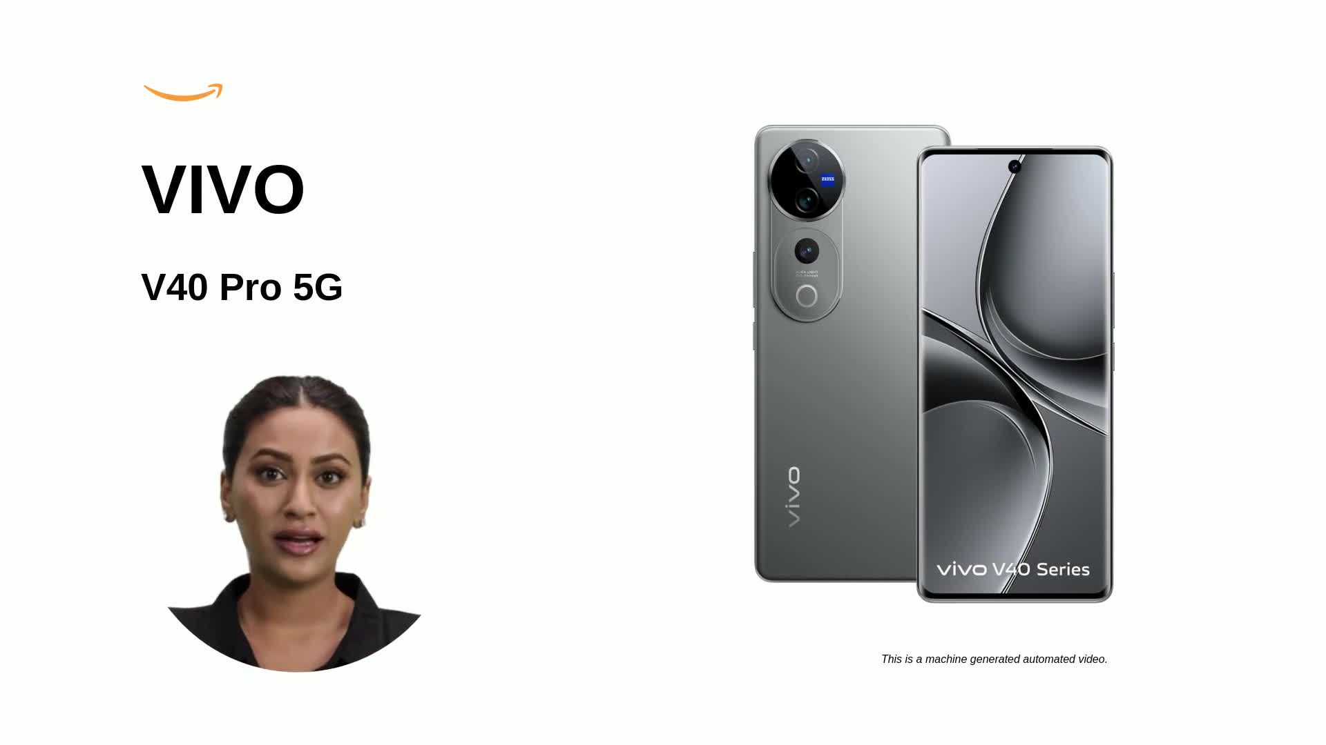 vivo V40 Pro 5G (Titanium Grey, 8GB RAM, 256GB Storage) | Mediatek