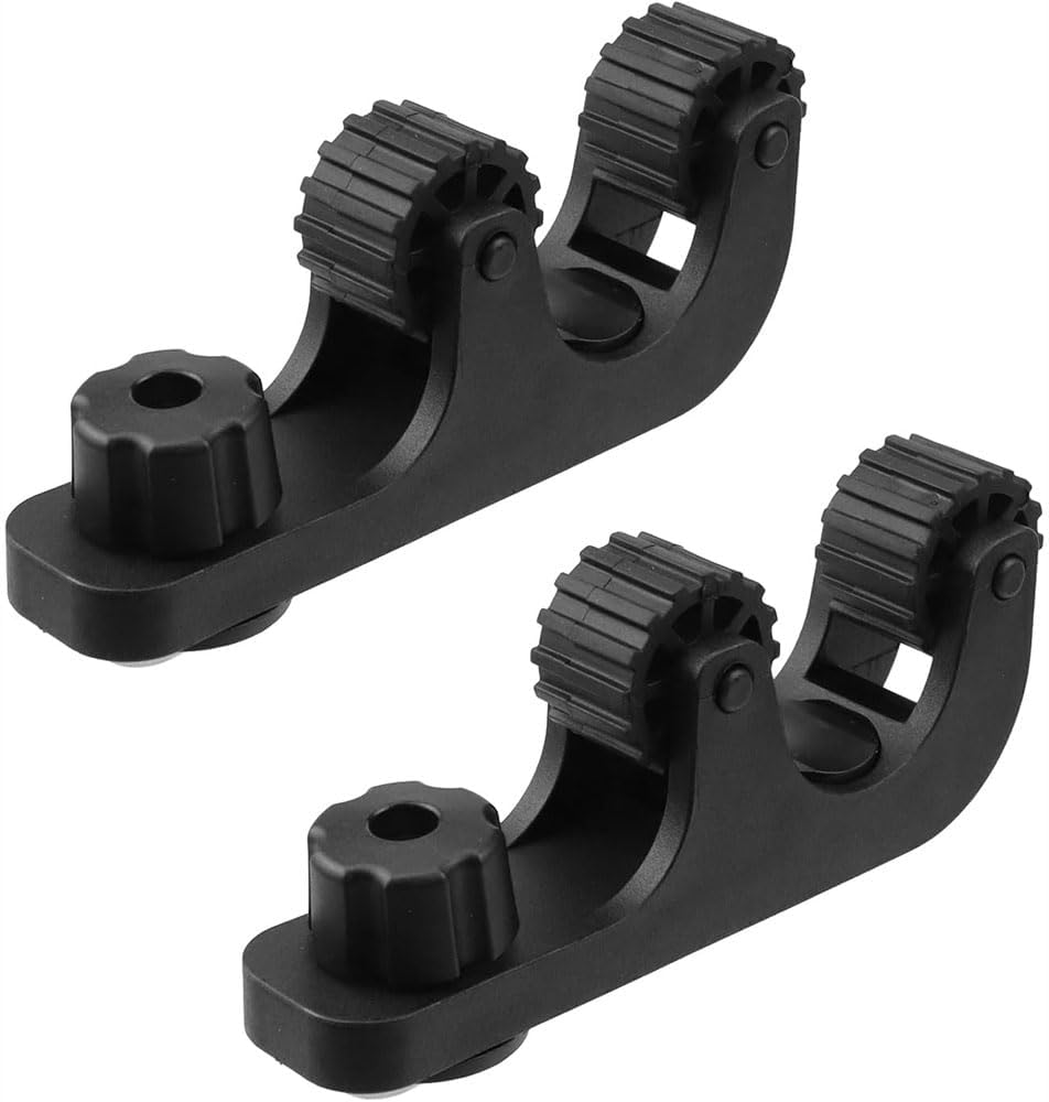 Kayak Paddle Holders, Black, Space-Saving for Canoe, Kayak Fishing Gear Organization and Accessories, Scratch-Free and Easy to Install