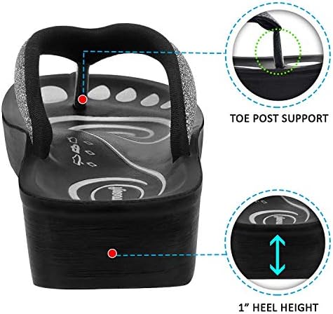 Aerosoft - Women's Orthotic Arch Supportive Flip Flops Sandals (US 06, Grey) | Image 4