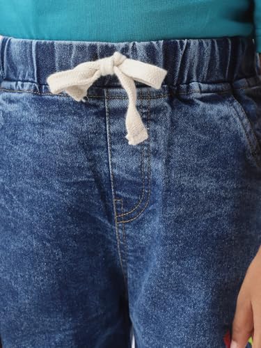 Image of Nautinati Boys Cotton Denim Jeans with Value-Added Detailing | Age 2-10 Years