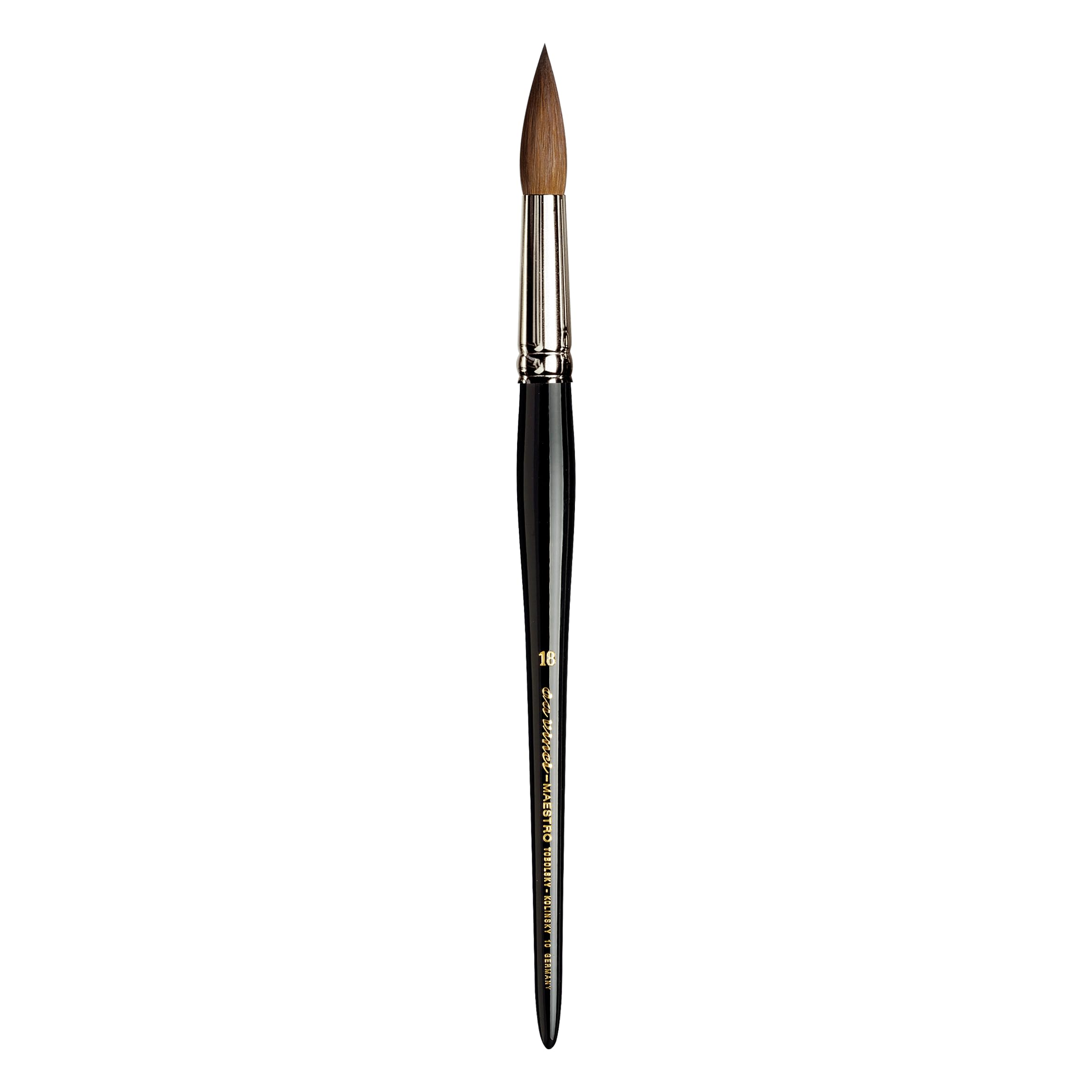 da Vinci Watercolor Series 10 Maestro Paint Brush, Round Kolinsky Red Sable, Size 18