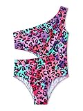 Fashion Swimsuit for Teen Girls Colorful Leopard Cheetah Bathing Suit Size 14