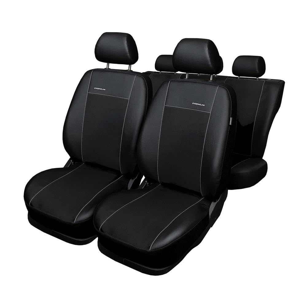 Mossa Fundas de Asientos adecuadas para Peugeot 208 Hatchback (2012-2019) - Nero