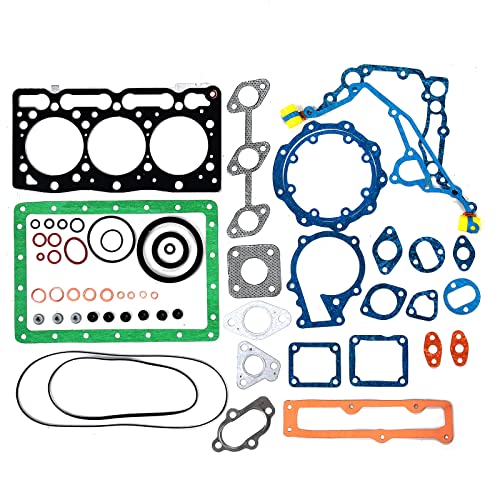 Image of Full Set of Gasket Kit 1E043-99350 Fits for Kubota D1105 D1105T D1105-E2B D1105-E3B D1105-E4B Engine U25S KX36-2 KX41 KX41-2S KX41-2 KX61-2 KX61-2S KX41H Excavator ZD28 Zero Turn Mower