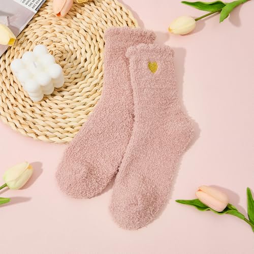 Image of American Trends Fuzzy Socks for Women in Gift Box, Ultra-Soft Cloud Sleep Socks Gifts for Women, Ready to Gift