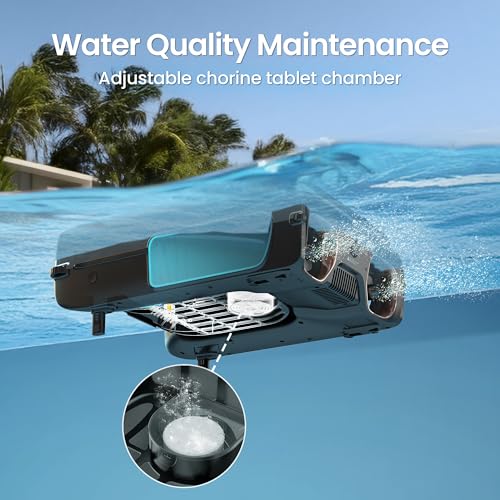 Image of (2026 New) AIPER Experts Duo: Robotic Pool Cleaner & Solar Pool Skimmer, 360 Top-to-Bottom Cleaning, 7 Day Hands-Free Care, 10x Faster Pool Cleaning with AI Patrol, Smart Parking, Gray & Blue