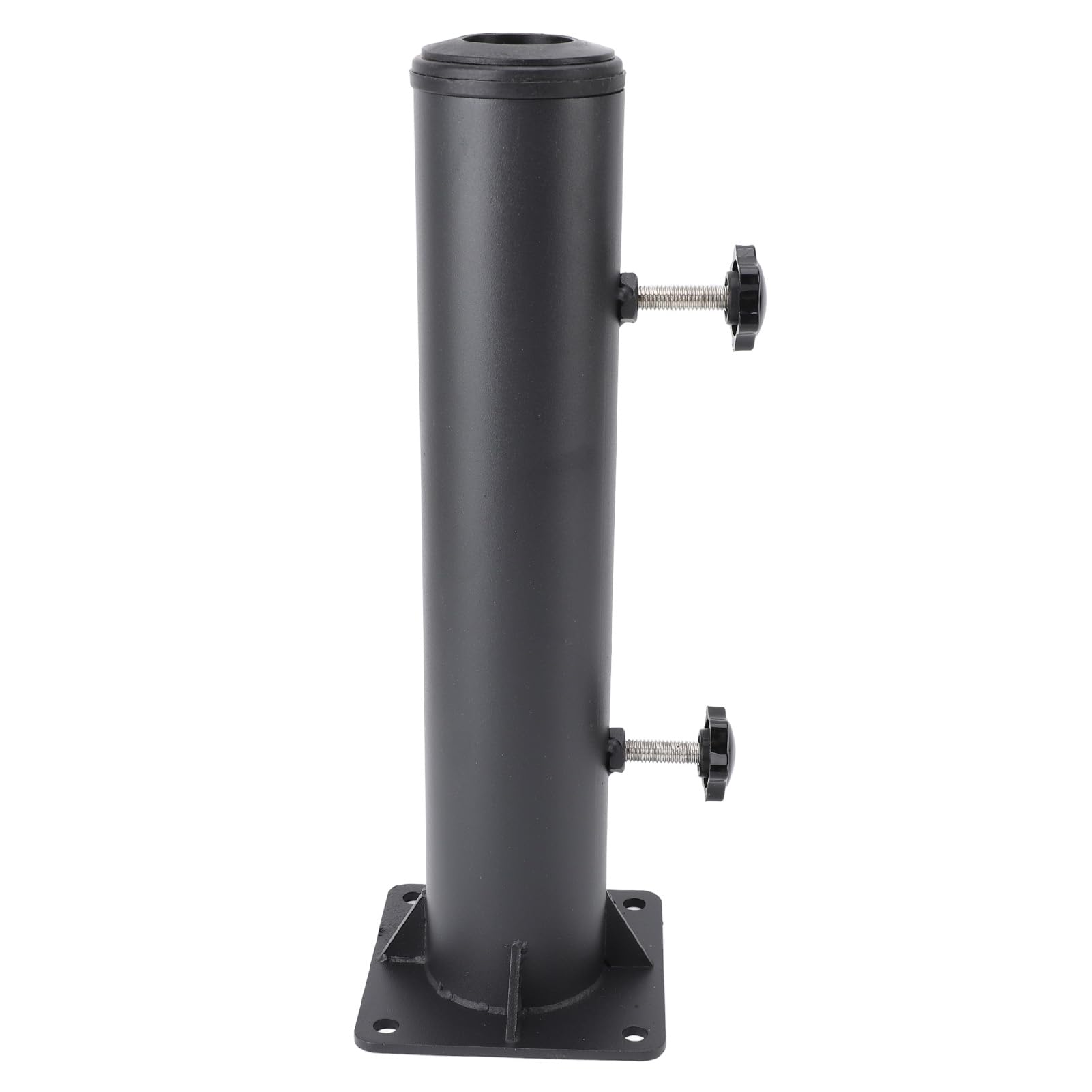 CHICIRIS Portaombrelli da Patio con Base Sigillata, Supporto per Terrazza | Base Ispessita da 4,1 Mm, 4 Supporti Rinforzati, 3 Manicotti in PVC per Pali da 1,25-1,9 Pollici, Viti Metalliche Antiruggine