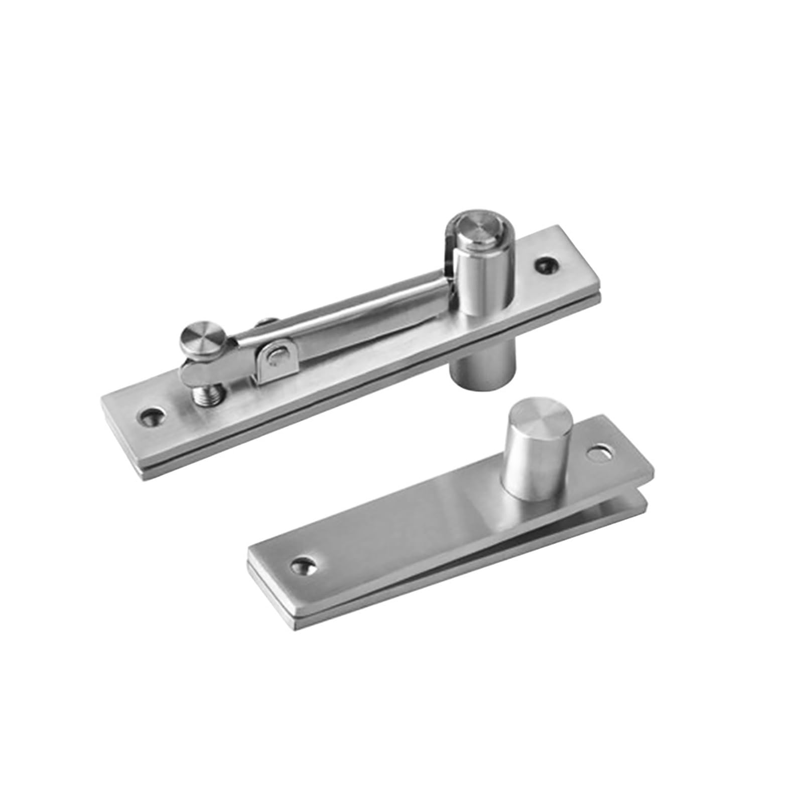 AUNANGLJSCS 2 PCS 360 Degree Shaft Rotation Axis Wooden Door Hinge Hidden Adjustable Gap Up and Down Pivot Hardware