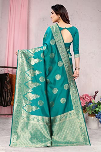 Image of MIRCHI FASHION Women Saree | Jacquard Banarasi Silk Woven Ethnic Motif Office Wear Sari
