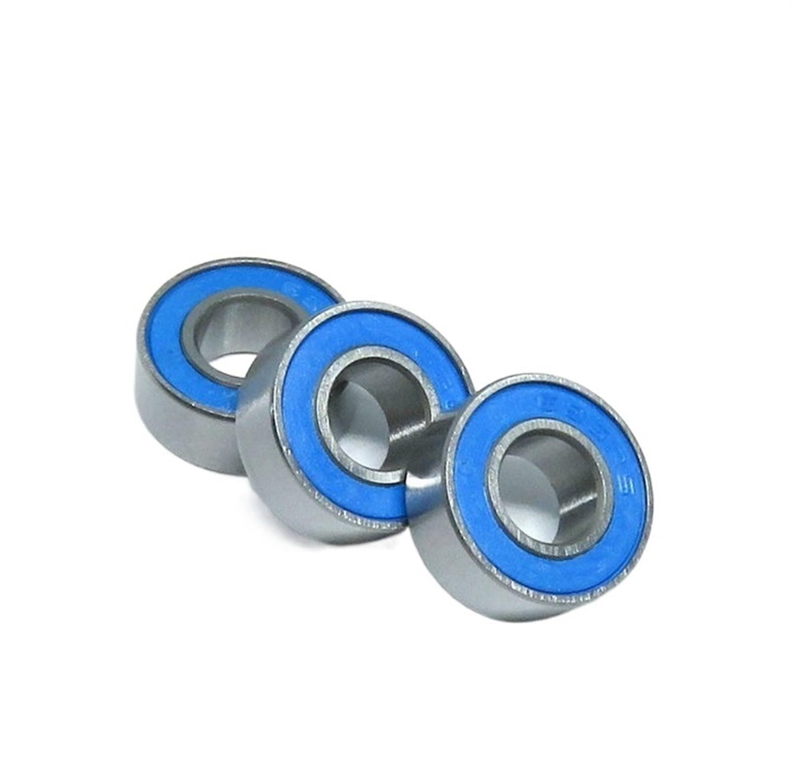 Bimetalowa uszczelka tarcza mikro łożysko zwykłe 10 sztuk 687-2RS 7x14x5mm niebieska gumowa miniaturowe kulkowe