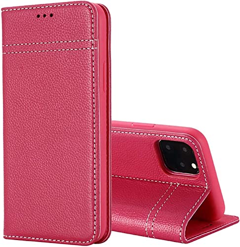 Étui iPhone 14 Pro GUMMMY Housse portefeuille cuir rose rouge avec support 6,1 pouces