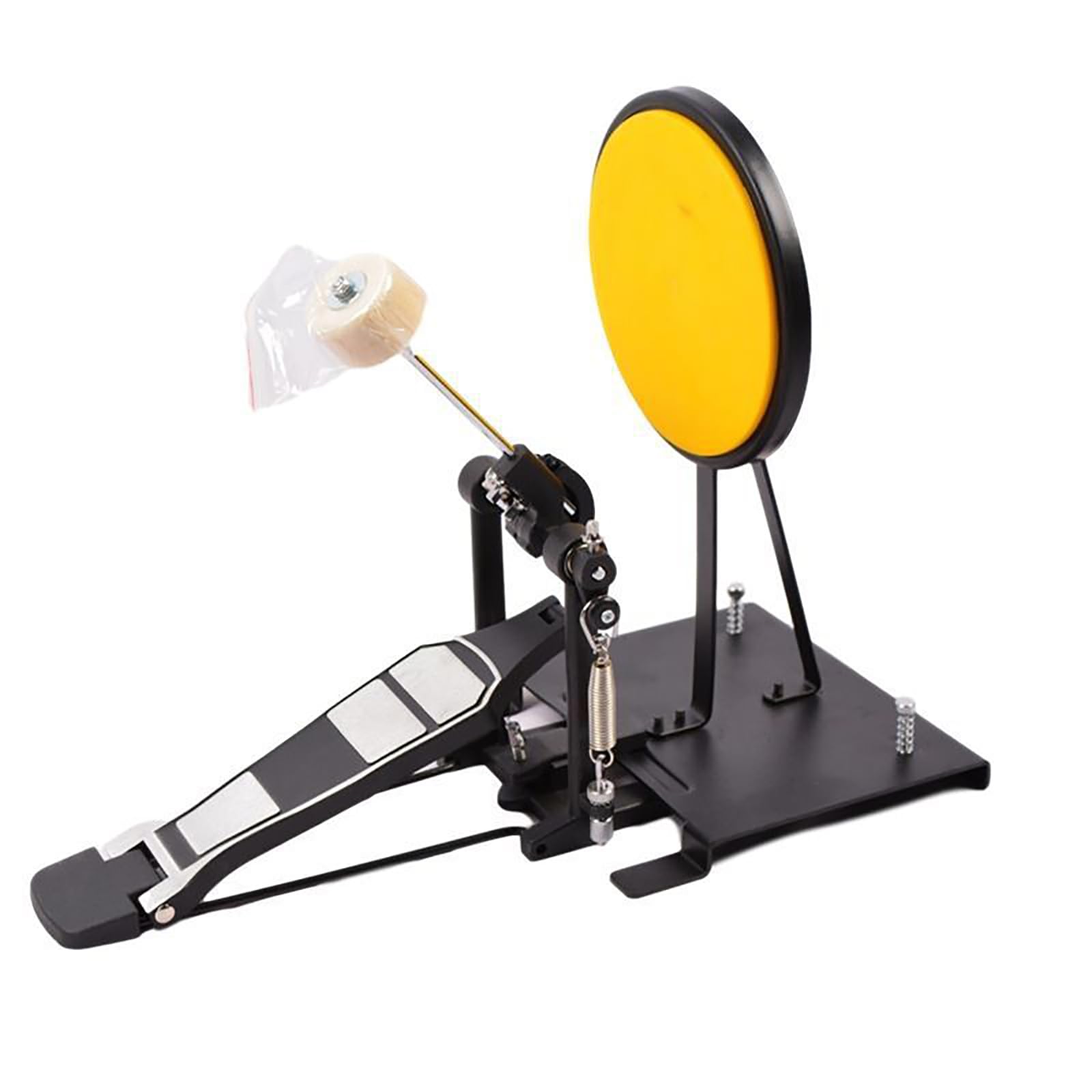 GYKOZY Silent Bass Drum Trainer with Realistic Foot Feel, Pedal Beater for Ones or Both Feet, Jazz Practice Pad