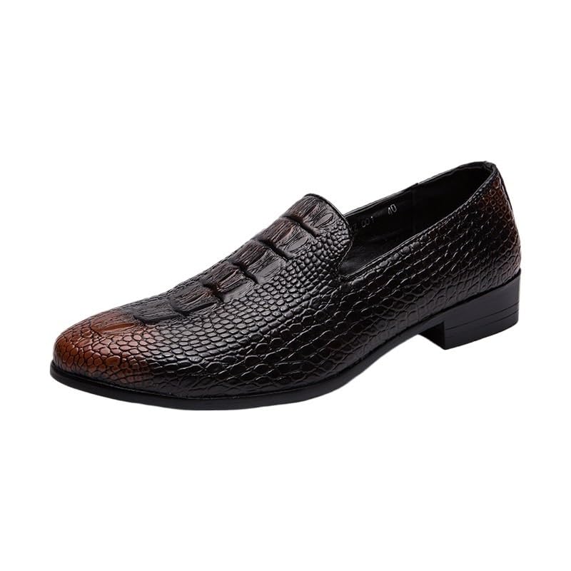 Men's Height Increasing Dress Oxford Formal Shoes Wedding Non Shoe Genuine Leather Slip On Working Round Toe