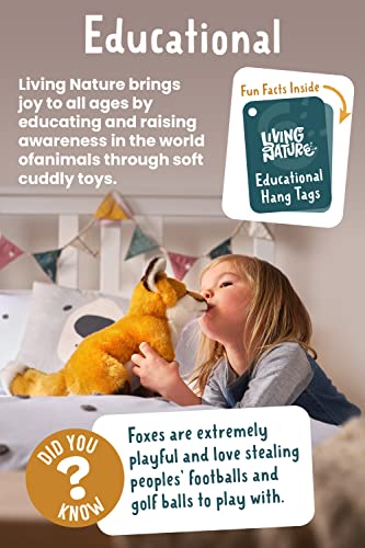 Living Nature Robbenjunges, realistisches, Flauschiges Robben-Kuscheltier für Babys, Jungs, Mädchen und Erwachsene, nachhaltiges Stofftier für Kinder, Geschenke zur Geburt