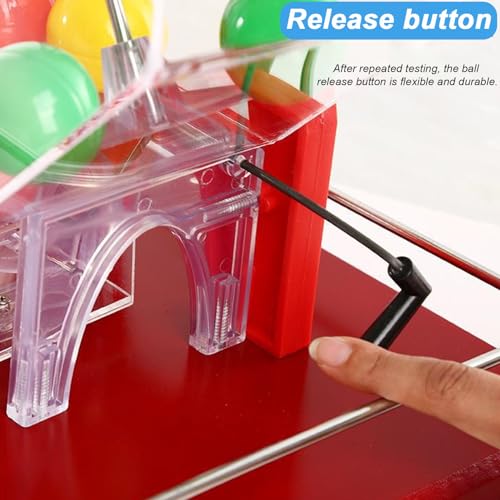 Máquina selectora de bolas de lotería, capacidad para 100 bolas para grupos grandes, ideal para fiestas y eventos
