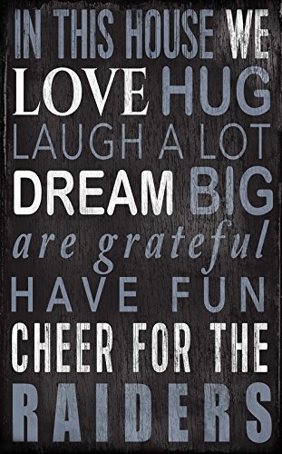 Fan Creations Oakland Raiders in This House Sign, Multicolored