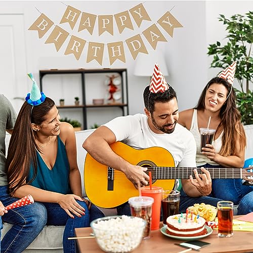 60 Stück Individuelle Wiederverwendbare Personalisierte Banner - Party-Dekoration für Geburtstag, Verlobungsfeier - Kraftpapier-Buchstabensymbol DIY-Banner