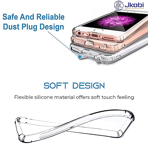Image of Jkobi Back Cover for Vivo Y300 Plus (Silicone Clear Shockproof Case with Camera Protection | Soft and Flexible | Transparent)