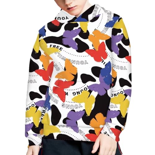 Colorful Boys Girls Pullover Hoodies Long Sleeve Sweatshirt with Pockets3