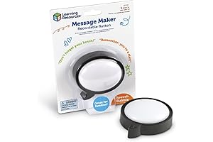 Learning Resources Animal Talk Buttons - Recordable Button Bubble for Kids